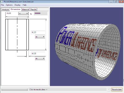 Tube sonotrode model