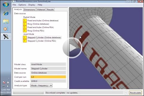 Video showing introduction to and basic use of SonoAnalyzer