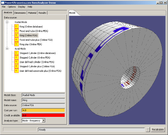 SonoAnalyzer demo - free, fully-functional demo with limited duration and number of analyses